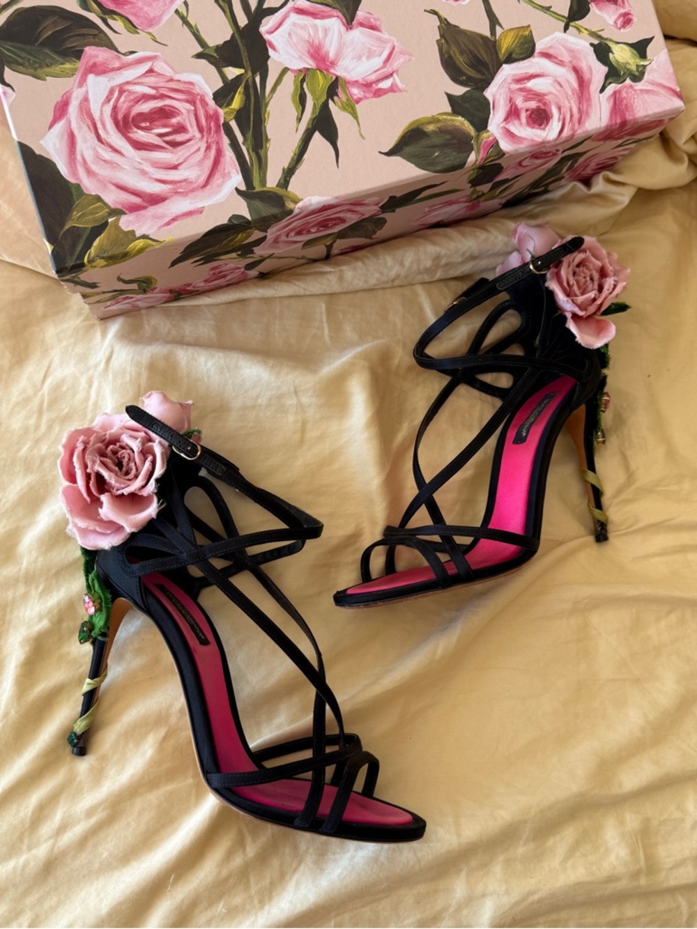 *RARE* Dolce & Gabbana Kiera Pink Rose Heel